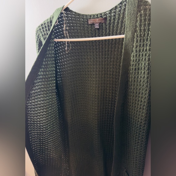 Icon Apparel Loose Knit Cardigan Sweater. Size Small. Green. - Picture 5 of 5